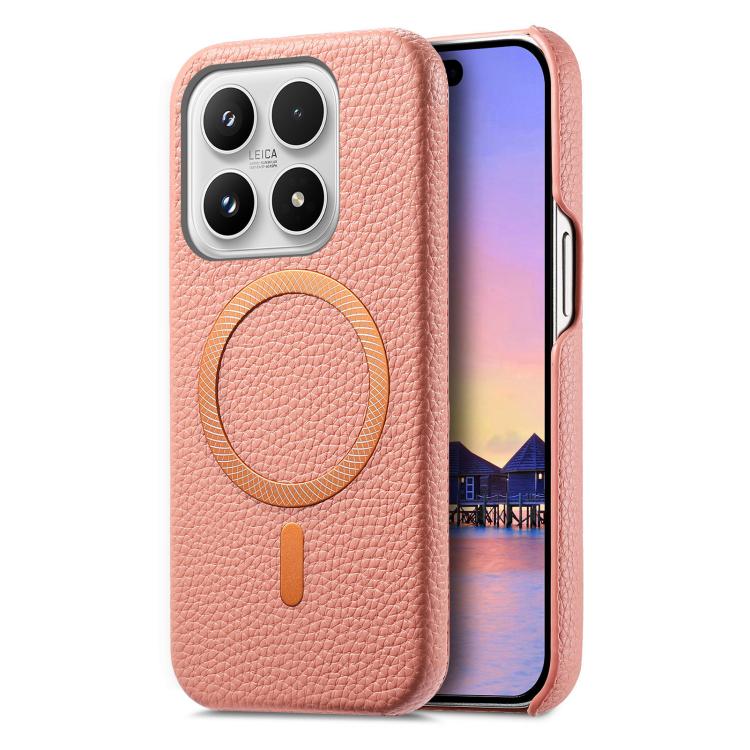 Funda para teléfono MagSafe de PU con textur...