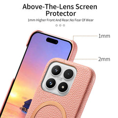 Funda para teléfono MagSafe de PU con textur...