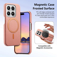 Funda para teléfono MagSafe de PU con textur...