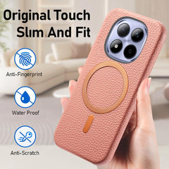 Funda para teléfono MagSafe de PU con textur...