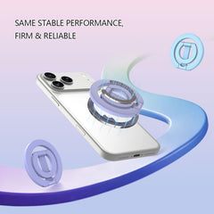 Soporte magnético para teléfono con hebilla de anillo giratoria de 360 grados y aleación