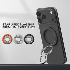 Soporte magnético para teléfono con hebilla de anillo y rotación de 360 grados