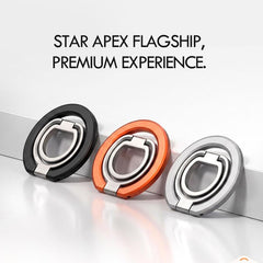 Soporte magnético para teléfono con hebilla de anillo y rotación de 360 grados