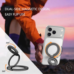 Soporte magnético para teléfono con hebilla de anillo giratoria de 360 grados y aleación