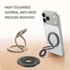 Soporte magnético para teléfono con hebilla de anillo giratoria de 360 grados y aleación