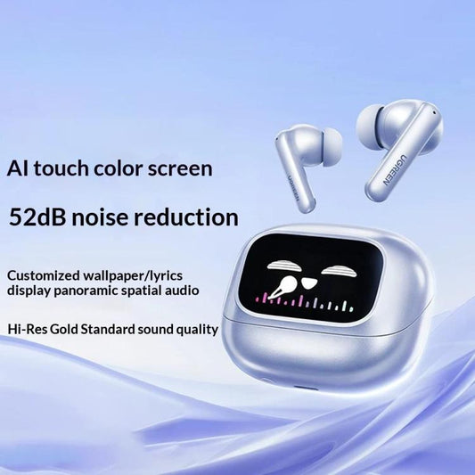Auriculares con pantalla táctil inteligente y cancelación de ruido