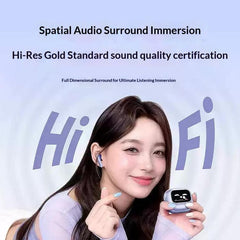 Auriculares con pantalla táctil inteligente y cancelación de ruido