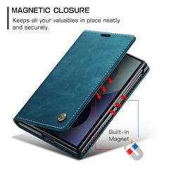 Funda de cuero multifuncional con tapa horiz...