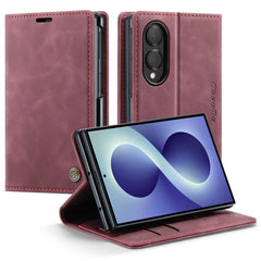 Funda de cuero multifuncional con tapa horiz...