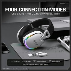 Auriculares inalámbricos/con cable para juegos, de diadema