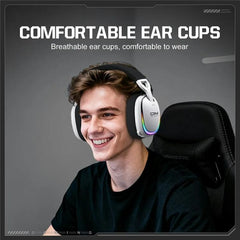 Auriculares inalámbricos/con cable para juegos, de diadema