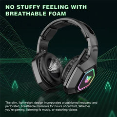 Over-ear Headset RGB Light E-sports Gaming Headphone