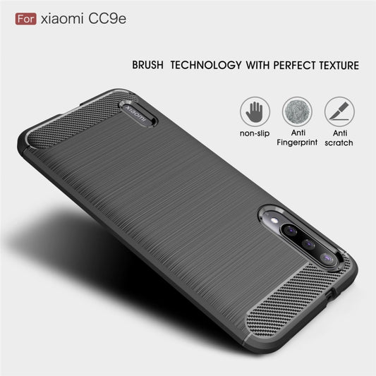 Funda de TPU de fibra de carbono con textura...
