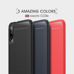 Funda de TPU de fibra de carbono con textura...
