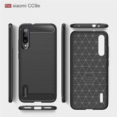 Funda de TPU de fibra de carbono con textura...