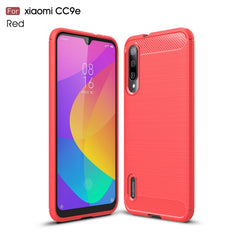 Funda de TPU de fibra de carbono con textura...