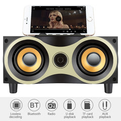 X6 Altavoz inalámbrico de madera portátil Su...