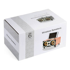 X6 Altavoz inalámbrico de madera portátil Su...