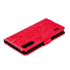 Funda de cuero con tapa horizontal con estam...