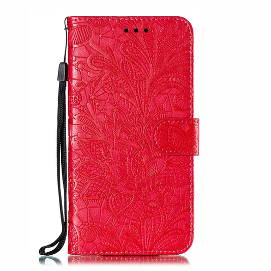 Funda de cuero con tapa horizontal con estam...