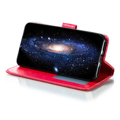 Funda de cuero con tapa horizontal con estam...