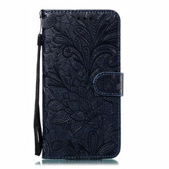 Funda de cuero con tapa horizontal con estam...