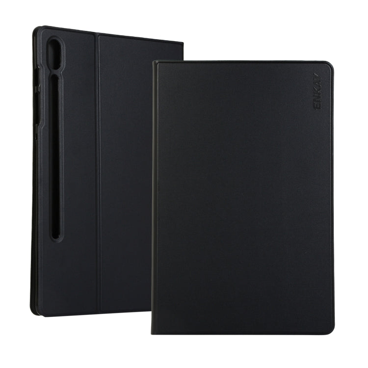 ENKAY Funda de cuero con tapa horizontal con...