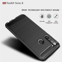 Para Xiaomi Redmi Note 8 Funda de TPU de fib...
