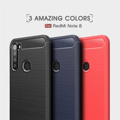 Para Xiaomi Redmi Note 8 Funda de TPU de fib...