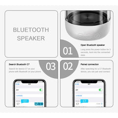C7 Bluetooth 5.0 Altavoz LED transparente Su...