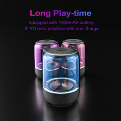 C7 Bluetooth 5.0 Altavoz LED transparente Su...