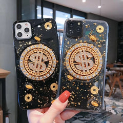 Estuche para teléfono con dispositivo de ali...