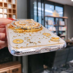 Estuche para teléfono con dispositivo de ali...