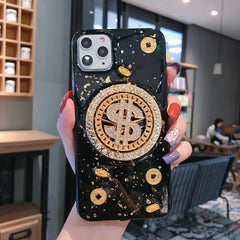 Estuche para teléfono con dispositivo de ali...