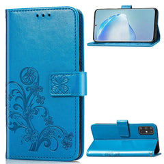 Estuche de cuero con patrón de flores prensa...