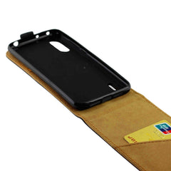 Estuche de cuero TPU + PU con tapa vertical ...