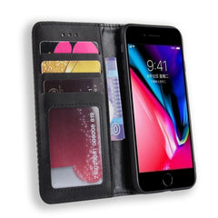 Para iPhone SE (2020) Funda de cuero con tap...