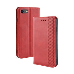 Para iPhone SE (2020) Funda de cuero con tap...