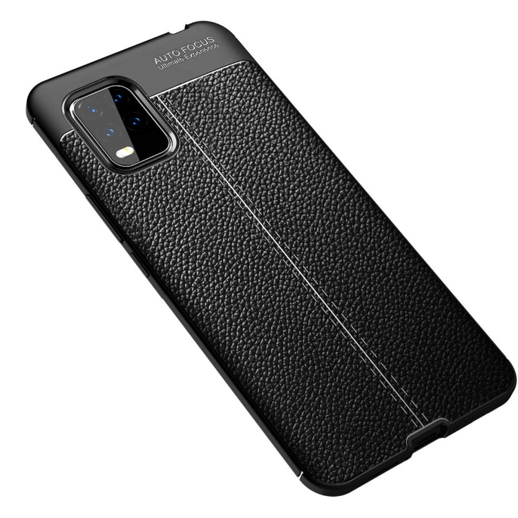 Para Xiaomi 10 Lite Litchi Texture TPU Funda...