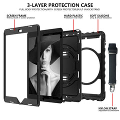 Para iPad 10.2 Estuche giratorio de 360 gr...