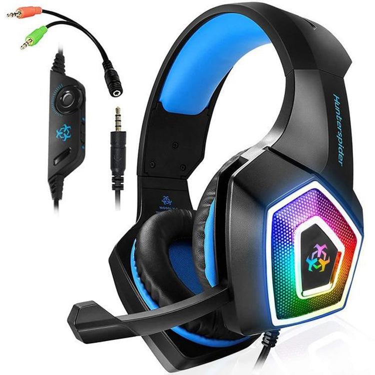 Auriculares para juegos con control de cable