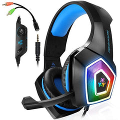 Auriculares para juegos con control de cable