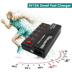 Interfaz USB de 100-240 V Cargador electróni...