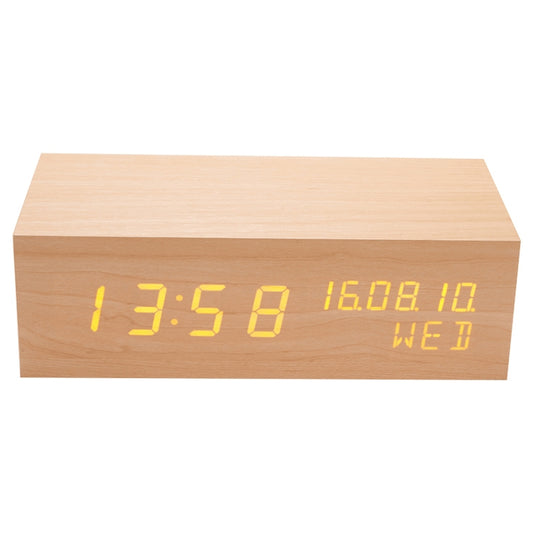 Altavoz Bluetooth con reloj de madera