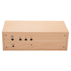 Altavoz Bluetooth con reloj de madera