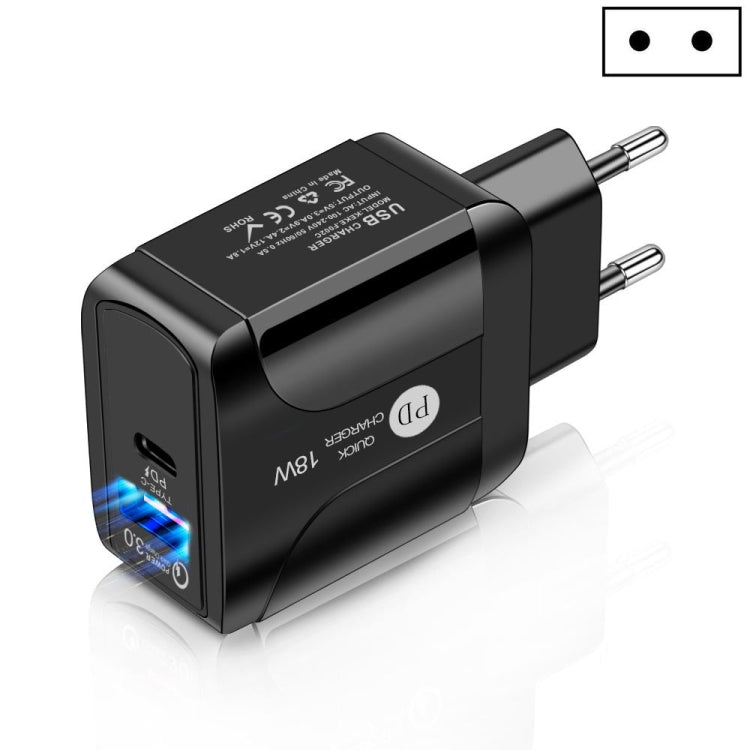 Adaptador de corriente para cargador de viaje de carga rápida PD + QC 3.0