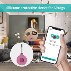 4 PCS Tracker Funda protectora de silicona para Airtag