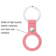 Funda protectora de cuero con hebilla colgante para Airtag