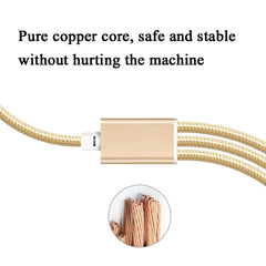 5 PCS 2A 3 en 1 USB a USB-C / Tipo-C + 8 pin...