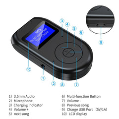 Adaptador de llamada de recepción de lanzamiento de audio Bluetooth 5.0